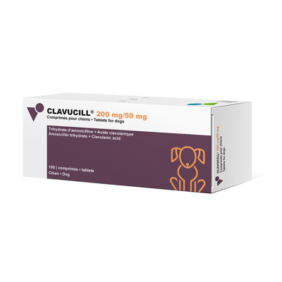 Clavucill 200 mg/50 mg, 100 tablets